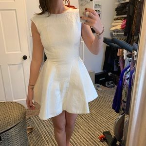 White mini dress